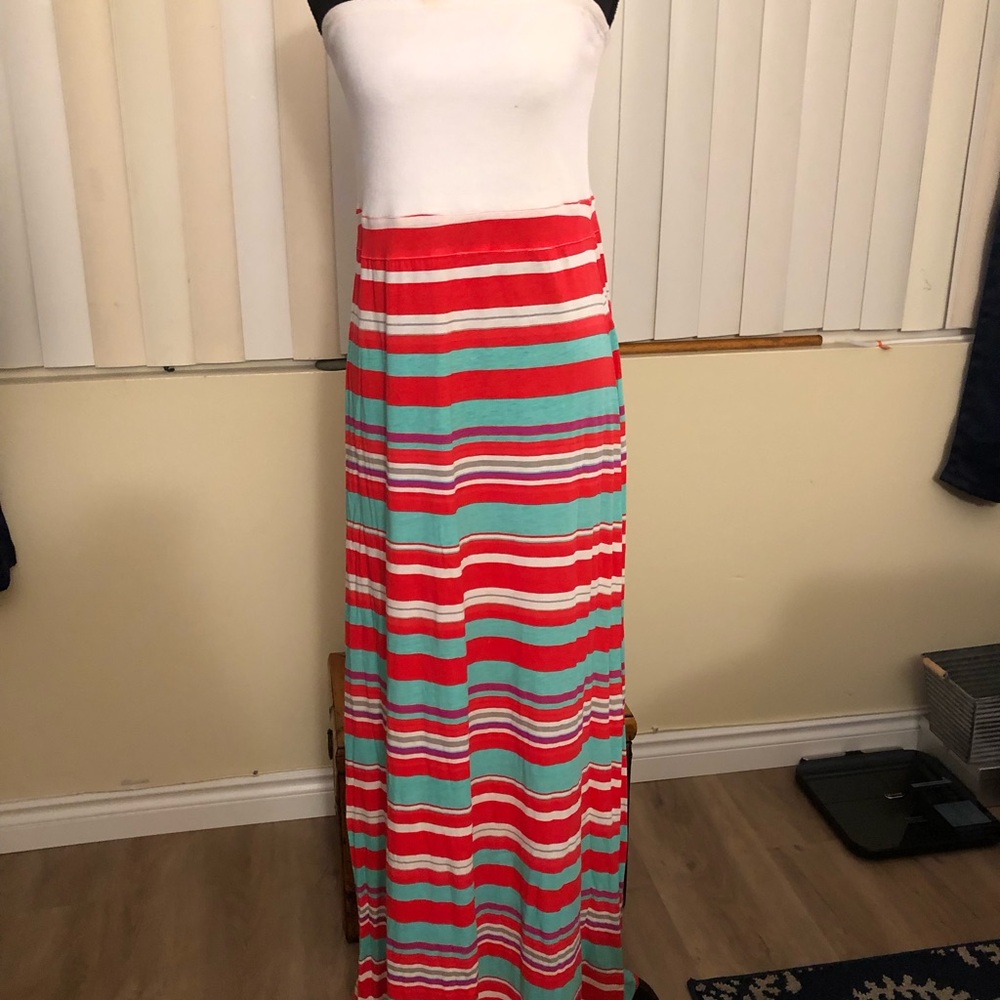 Hurley Pink & White Striped Top